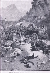 Capture of English Tourists by Greek Brigands 1870 AD